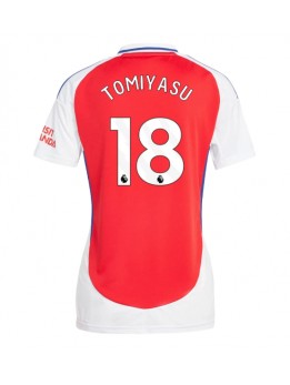 Billige Arsenal Takehiro Tomiyasu #18 Hjemmedrakt Dame 2024-25 Kortermet